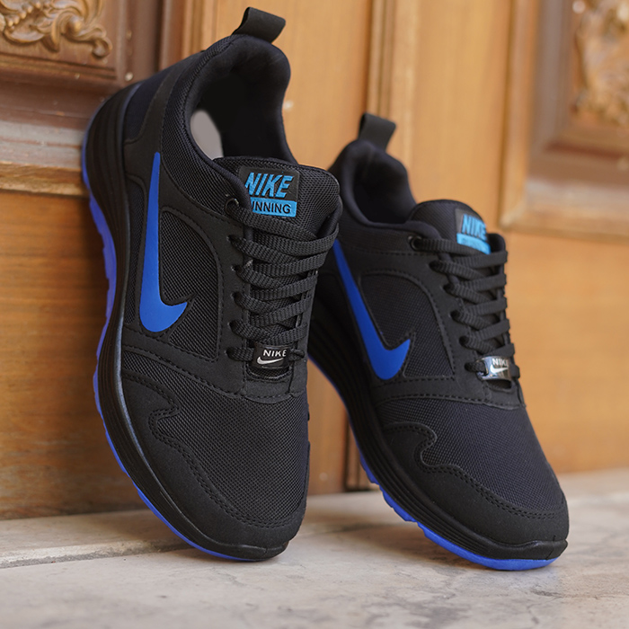 کفش ورزشی مردانه مشکی آبی مدل Rabin