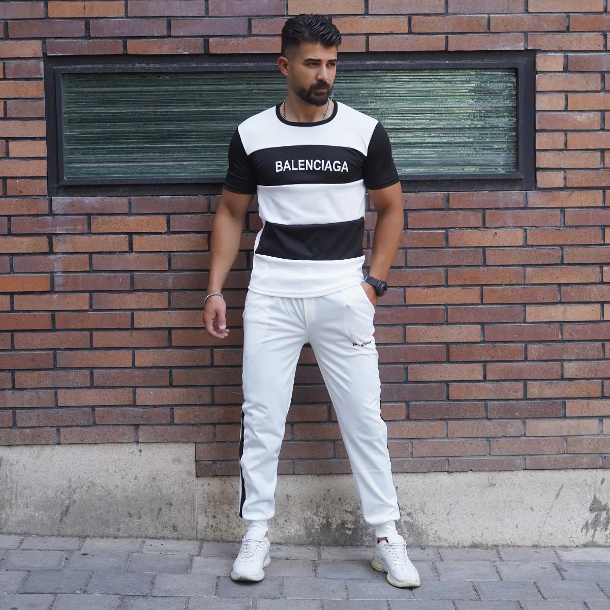 ست تیشرت شلوار Balenciaga مدل Siwan