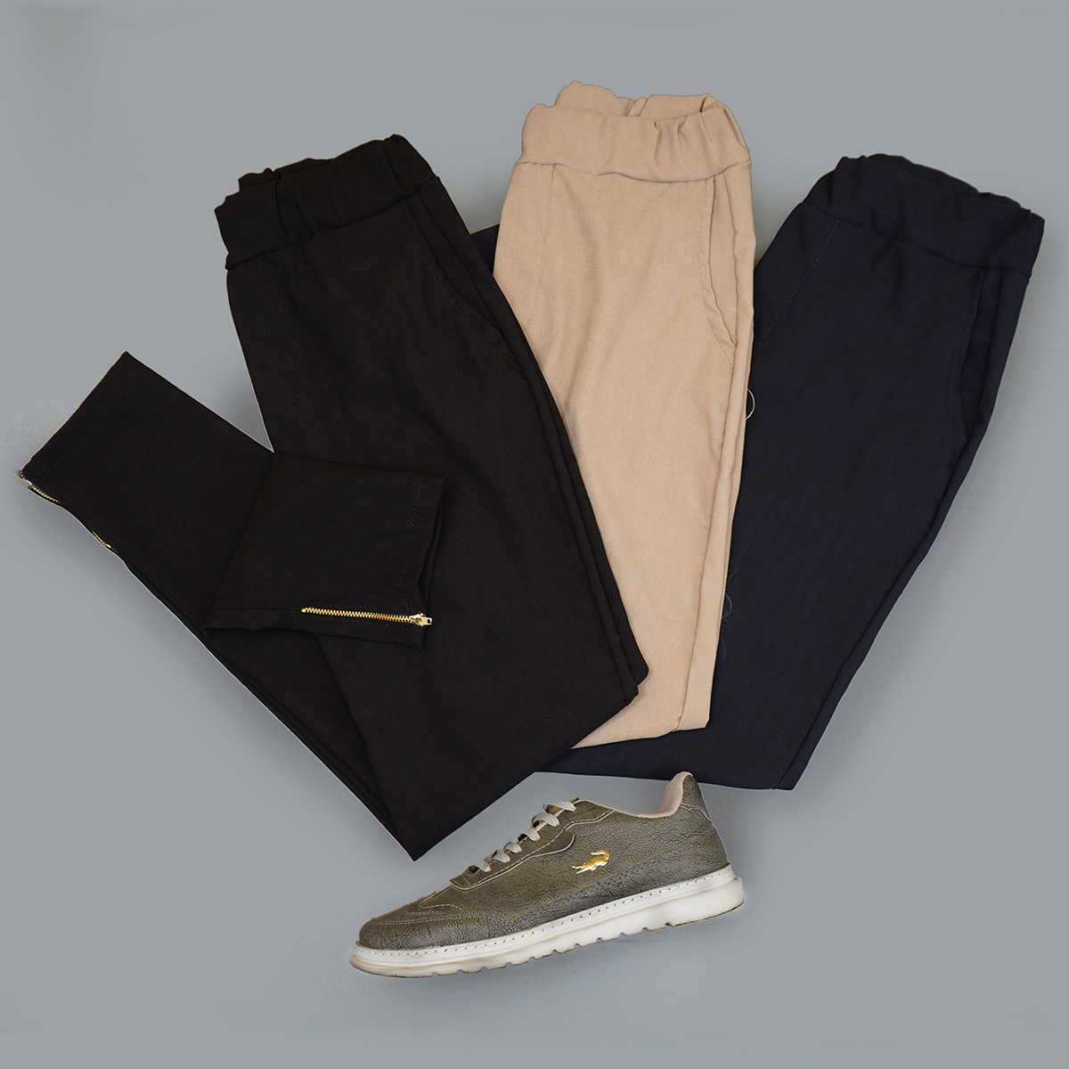 شلوار اسلش مردانه مشکی مدل Kian