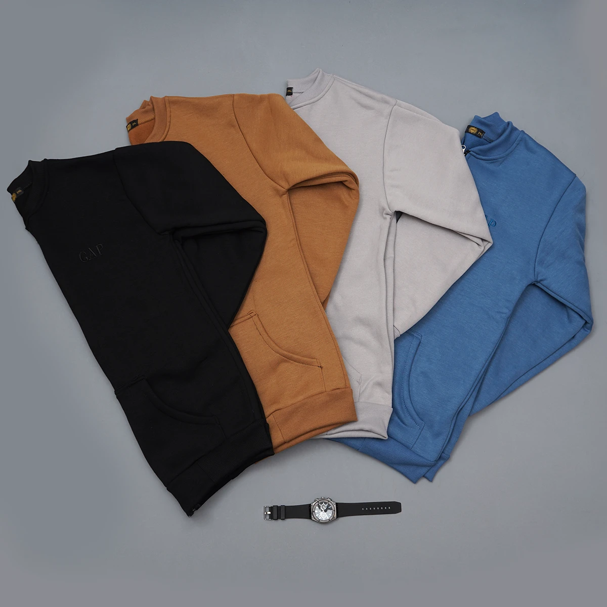 سوییشرت مردانه طوسی مدل GAP