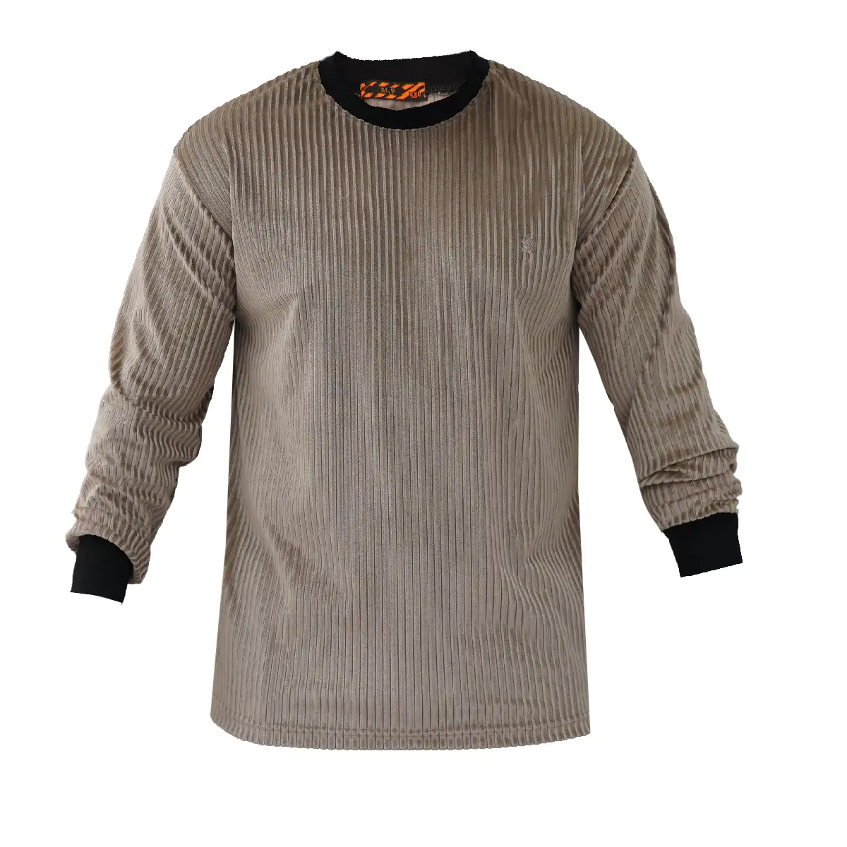 تیشرت آستین بلند کرم مردانه مدل Behrouz