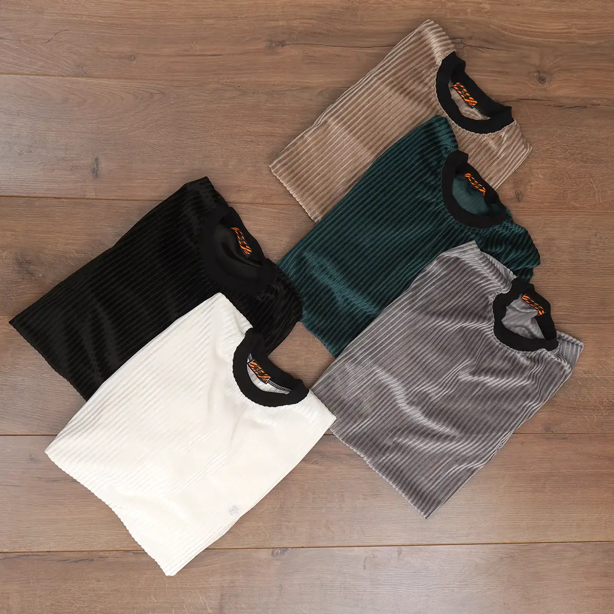 تیشرت آستین بلند کرم مردانه مدل Behrouz