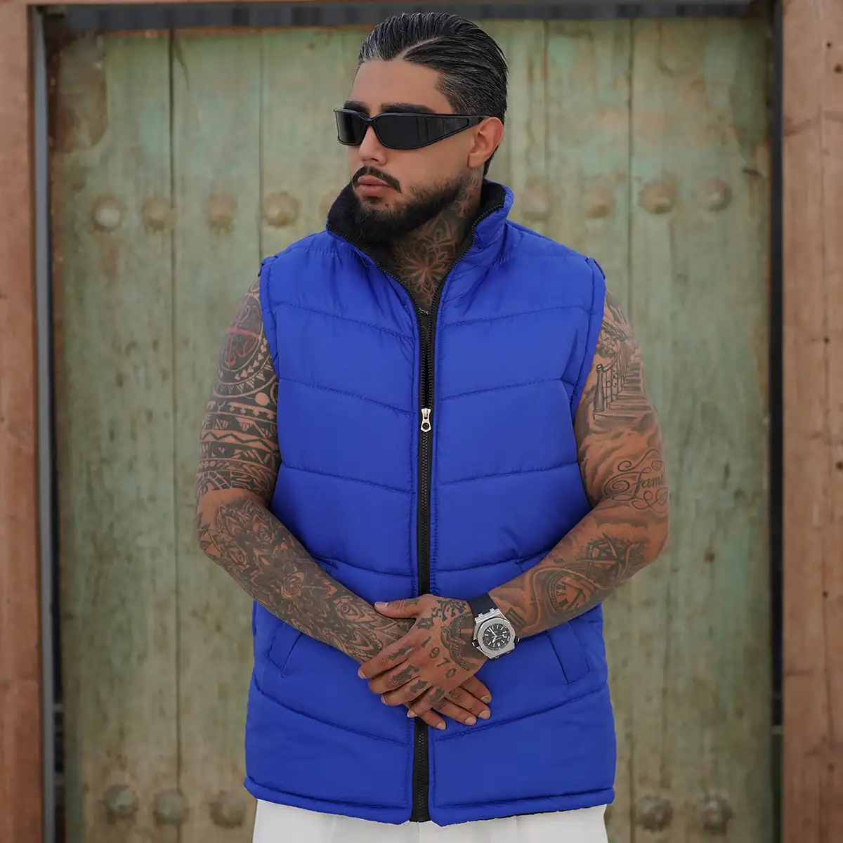 پافر مردانه آبی مدلFarshad