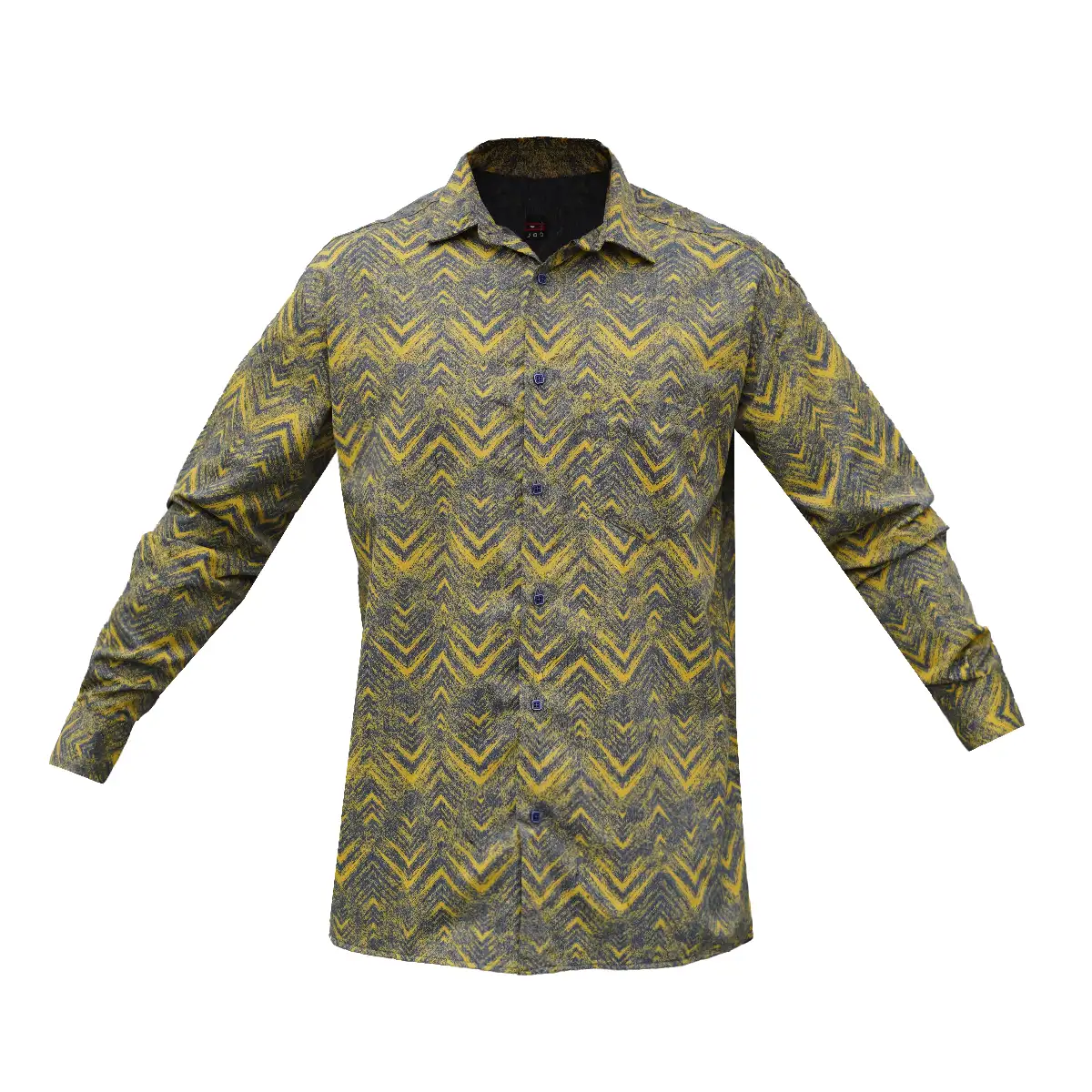 پیراهن مردانه خردلی مدل awino