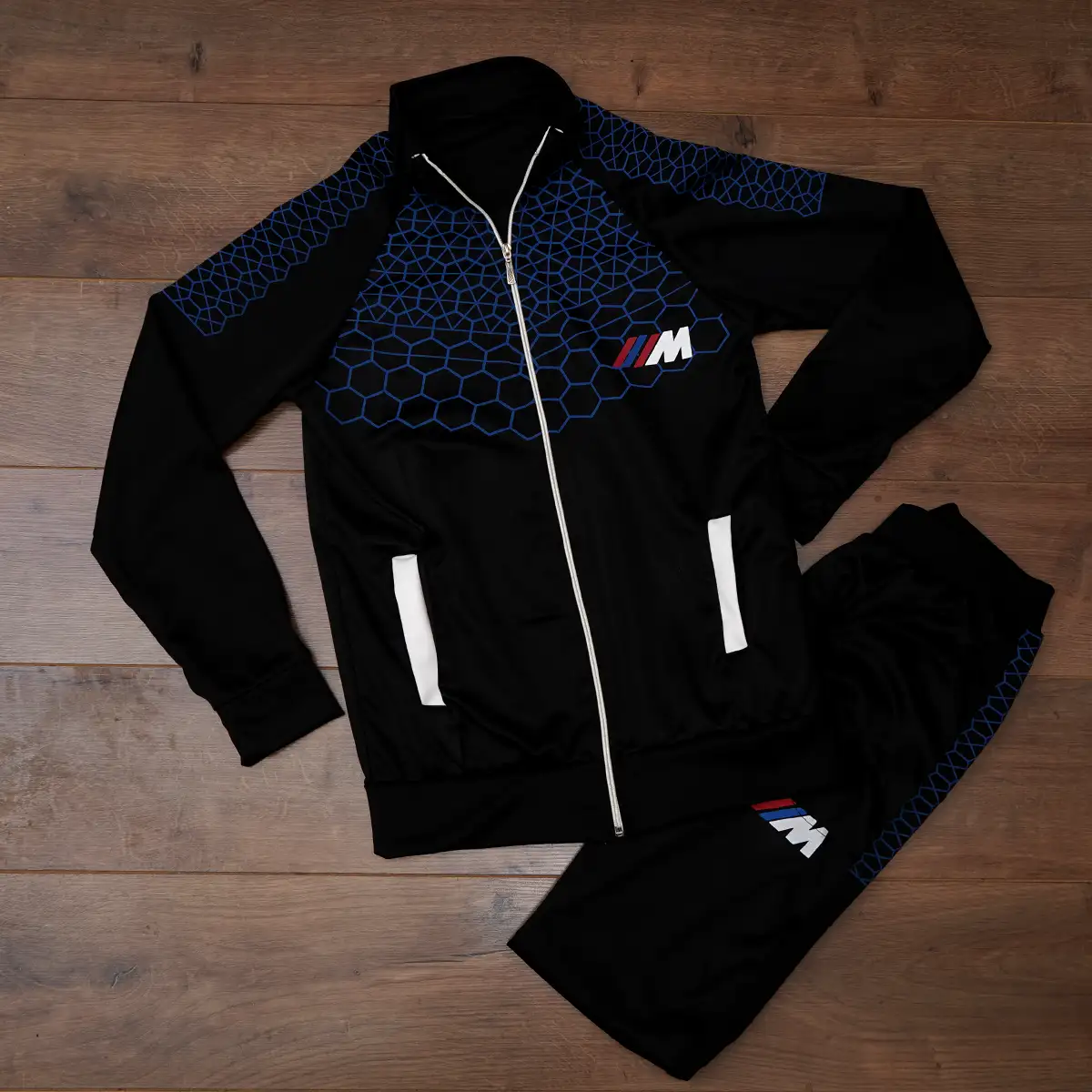 ست سوئیشرت شلوار آبی مشکی مردانه مدل matio