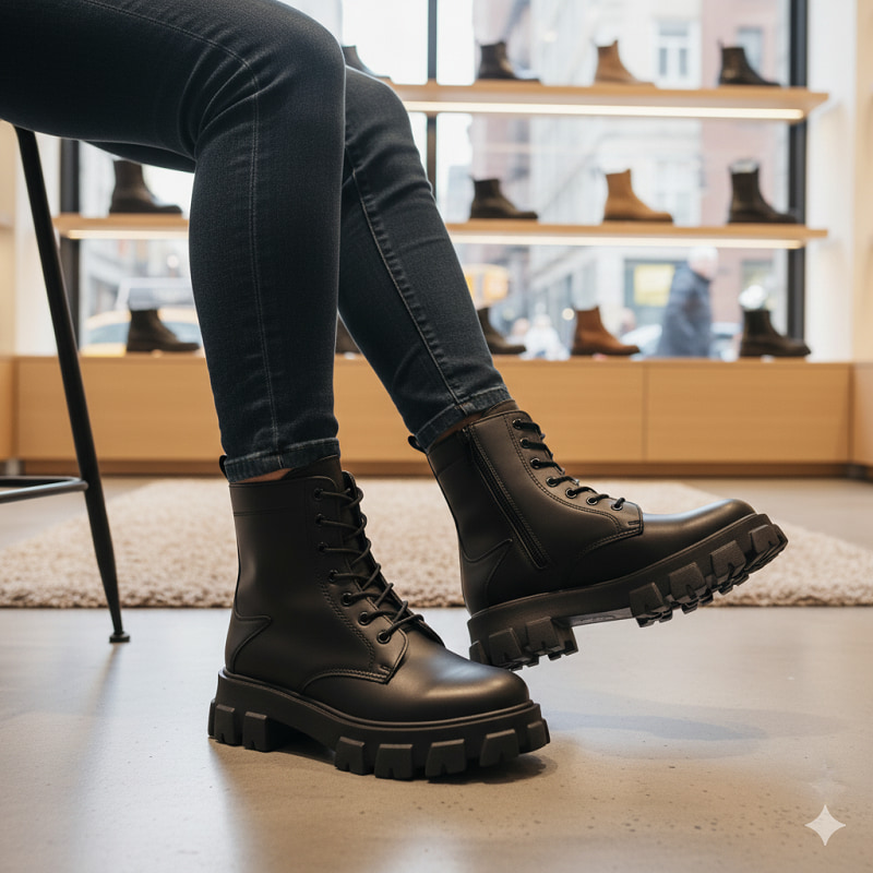 نیم بوت زنانه مشکی مدل Roxana