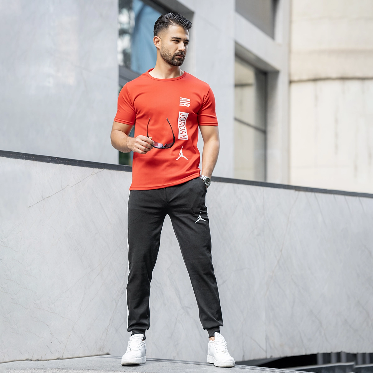 ست تیشرت شلوار ایر جردن مردانه مدل AJ