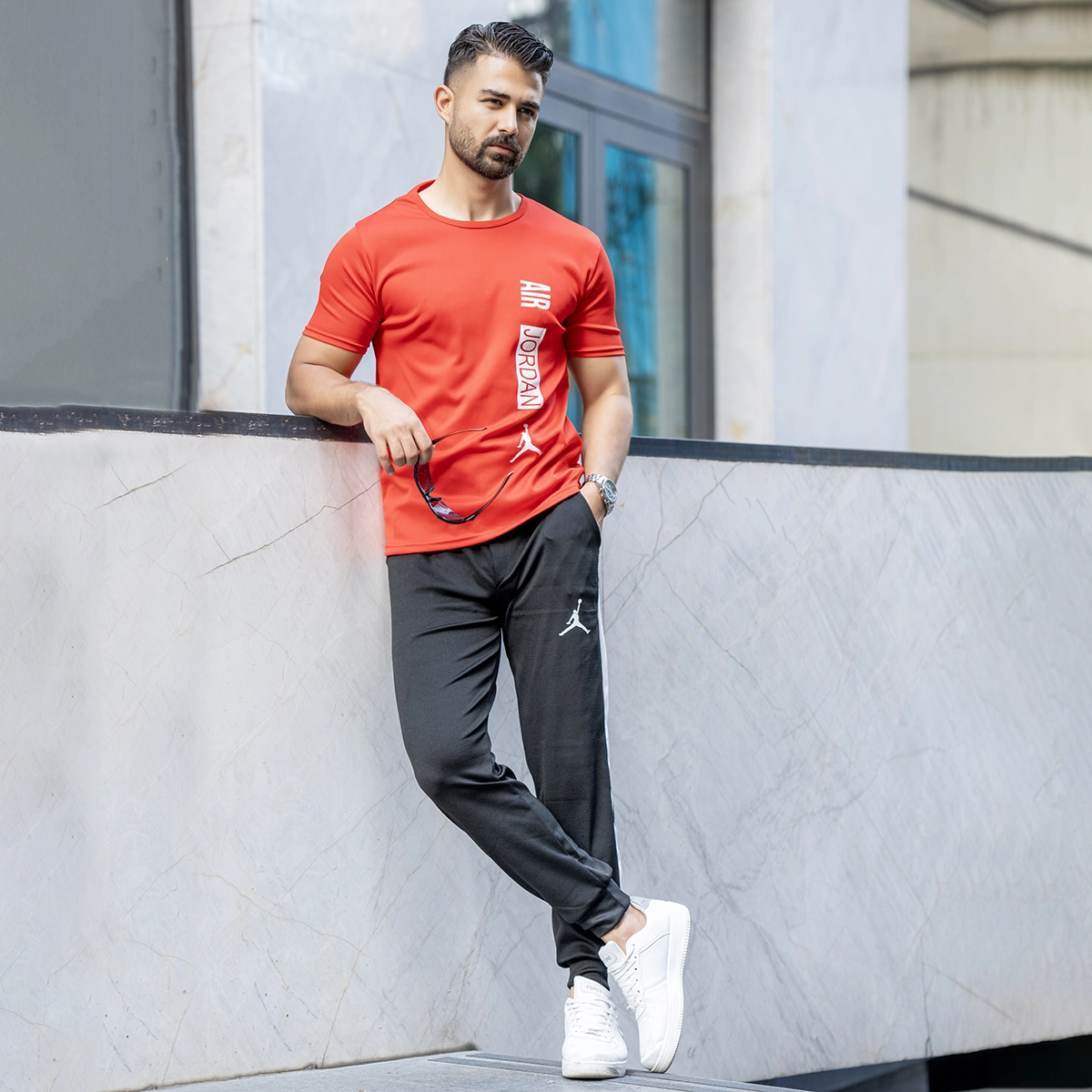 ست تیشرت شلوار ایر جردن مردانه مدل AJ