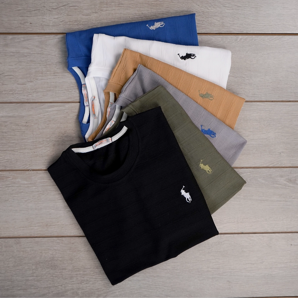 تیشرت مردانه پلو کرم مدل Moroco