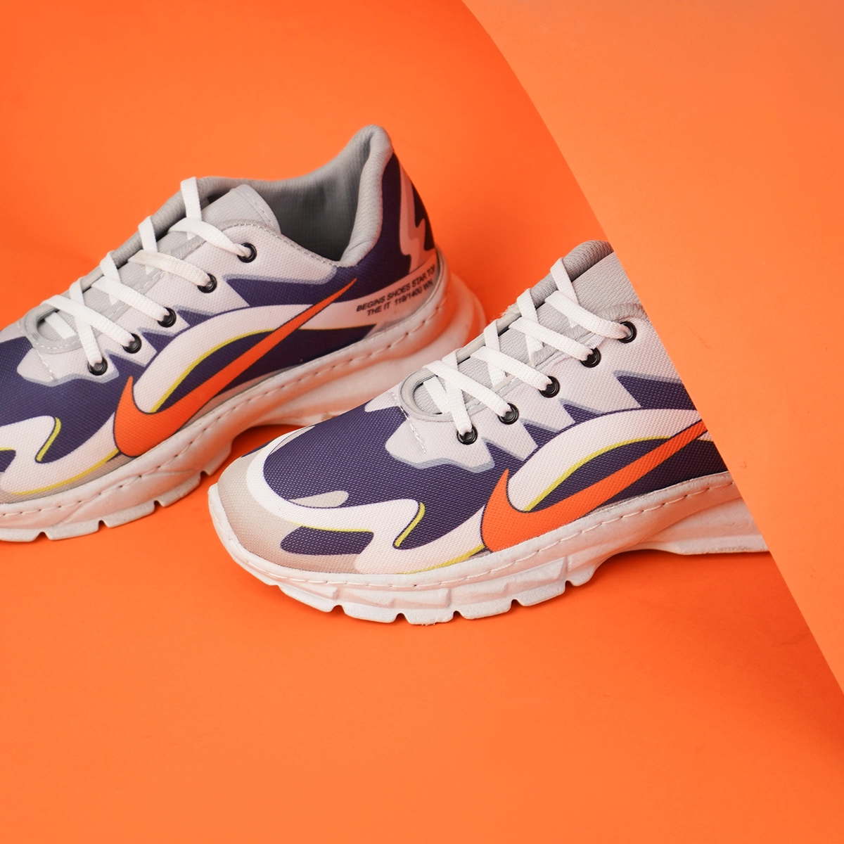 کفش ورزشی مردانه (T) سفید آبی مدل RAKAN