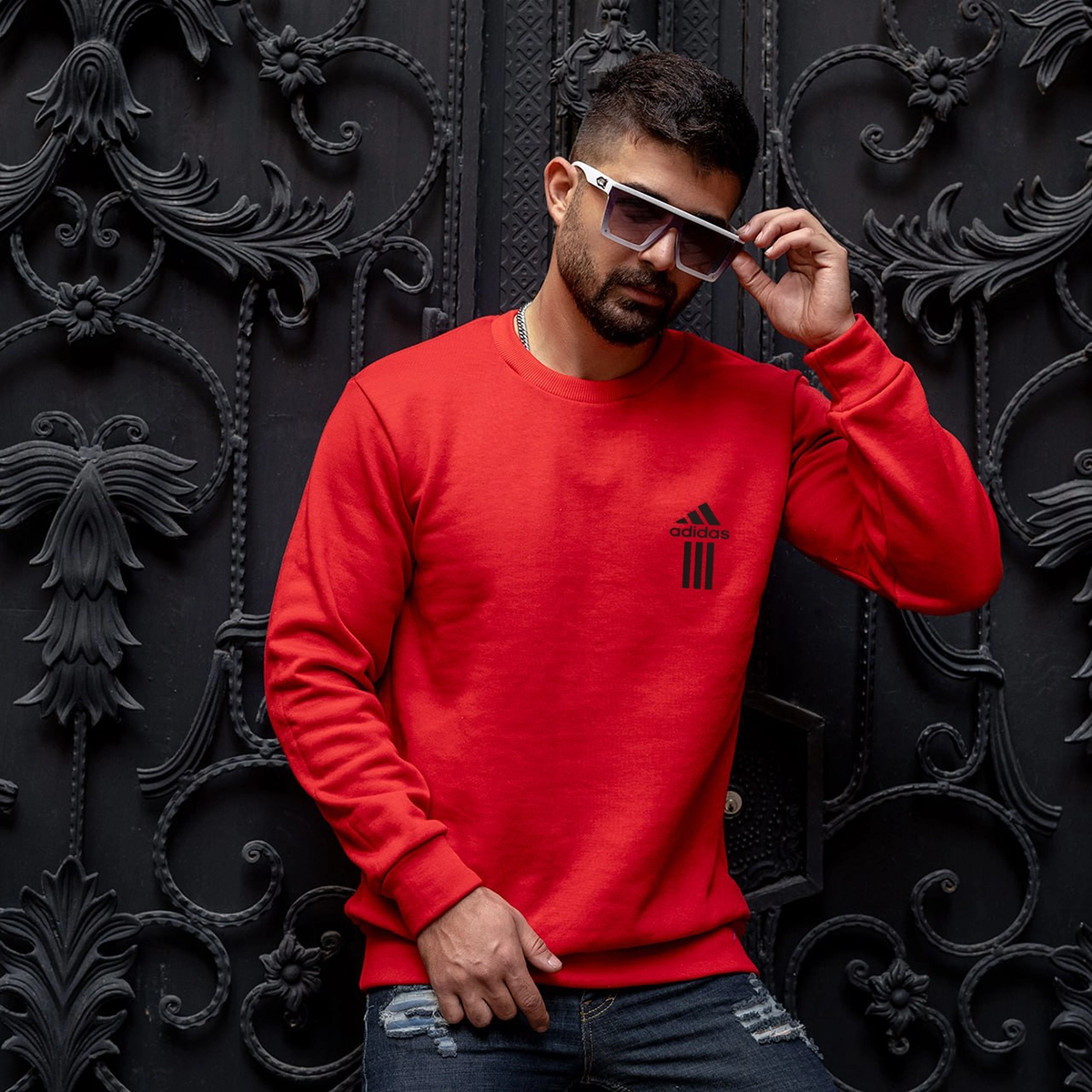 دورس آدیداس قرمز ساده مردانه مدل SOREN