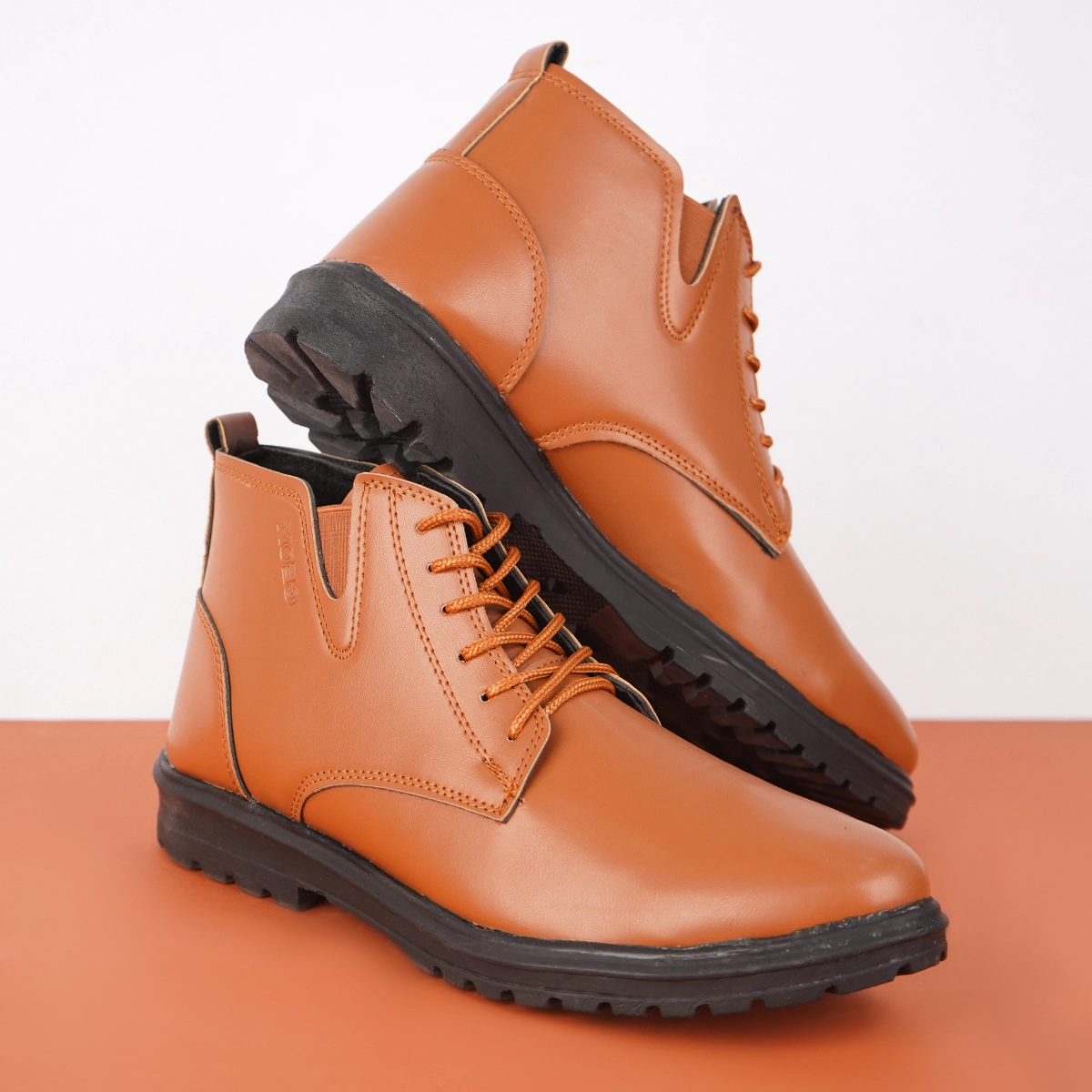 نیم بوت مردانه عسلی مدل GEOX