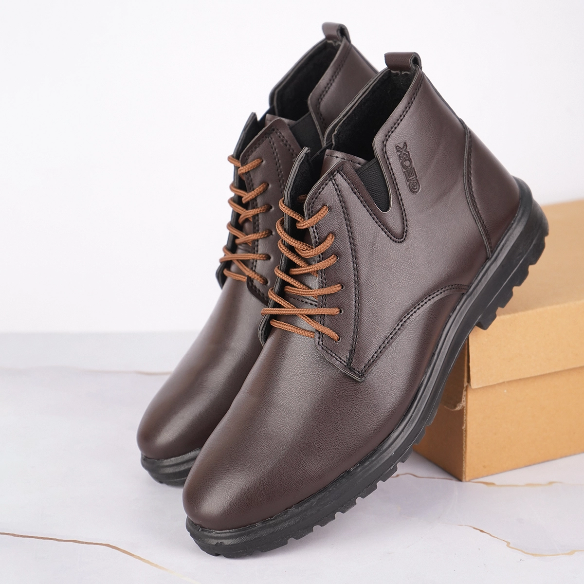 نیم بوت مردانه قهوه ای مدل GEOX