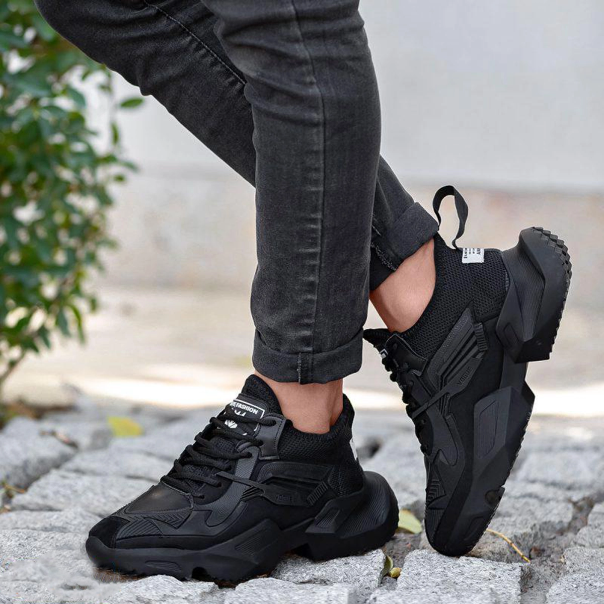 کفش ورزشی مردانه مشکی مدل ETEN