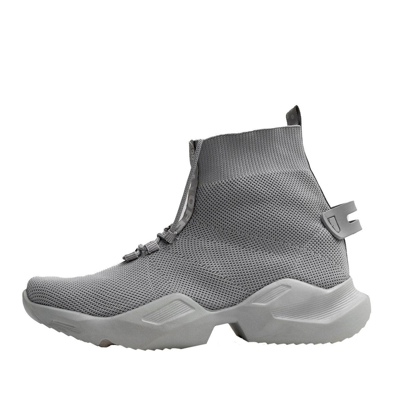 کفش ساقدار طوسی مردانه مدل Sasan