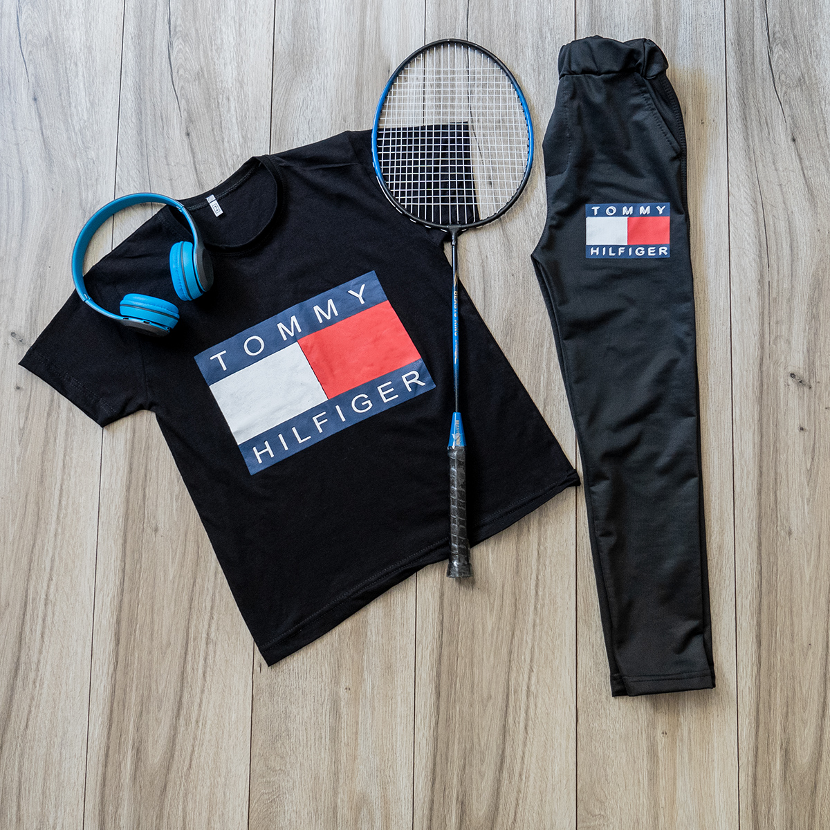 ست تیشرت شلوار بچگانه Tommy Hifigerمدل Z168