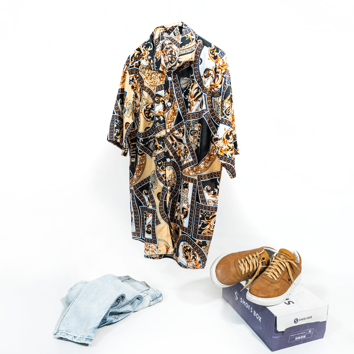 پیراهن هاوایی مردانه مدل Behzad