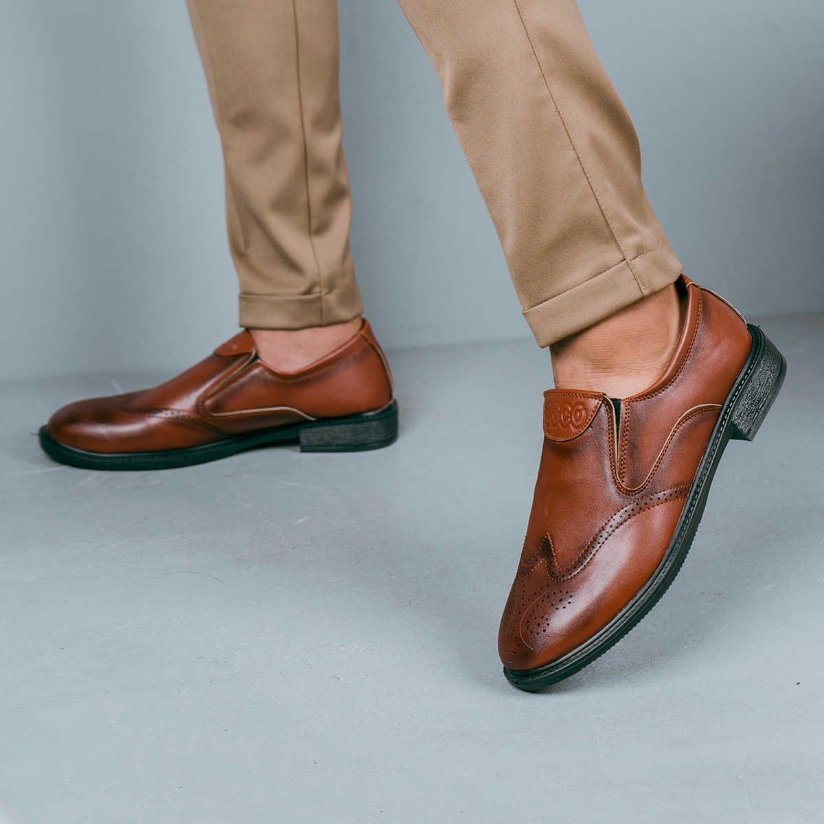 کفش رسمی مردانه قهوه ای مدل Woria